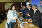 Entrega de la insignia de oro del ESTIA a David Álvarez