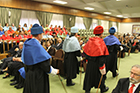 Ceremonia de Investidura de Manuel Luzón Peña, Horacio Capel Sáez y Luis García Zurdo como Doctores Honoris Causa por la ULE