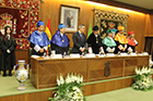 Ceremonia de Investidura de Manuel Luzón Peña, Horacio Capel Sáez y Luis García Zurdo como Doctores Honoris Causa por la ULE