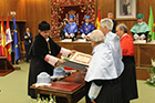 Ceremonia de Investidura de Manuel Luzón Peña, Horacio Capel Sáez y Luis García Zurdo como Doctores Honoris Causa por la ULE