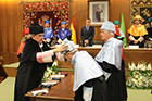 Ceremonia de Investidura de Manuel Luzón Peña, Horacio Capel Sáez y Luis García Zurdo como Doctores Honoris Causa por la ULE