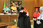 Ceremonia de Investidura de Manuel Luzón Peña, Horacio Capel Sáez y Luis García Zurdo como Doctores Honoris Causa por la ULE