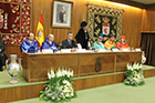 Ceremonia de Investidura de Manuel Luzón Peña, Horacio Capel Sáez y Luis García Zurdo como Doctores Honoris Causa por la ULE