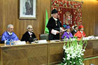 Ceremonia de investidura de Luis Mateo Diez, Víctor García de la Concha, José María Merino y José Antonio Pascual Rodríguez como Doctores Honoris Causa por la ULE