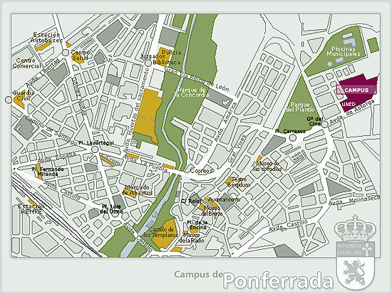 Mapa de Ponferrada