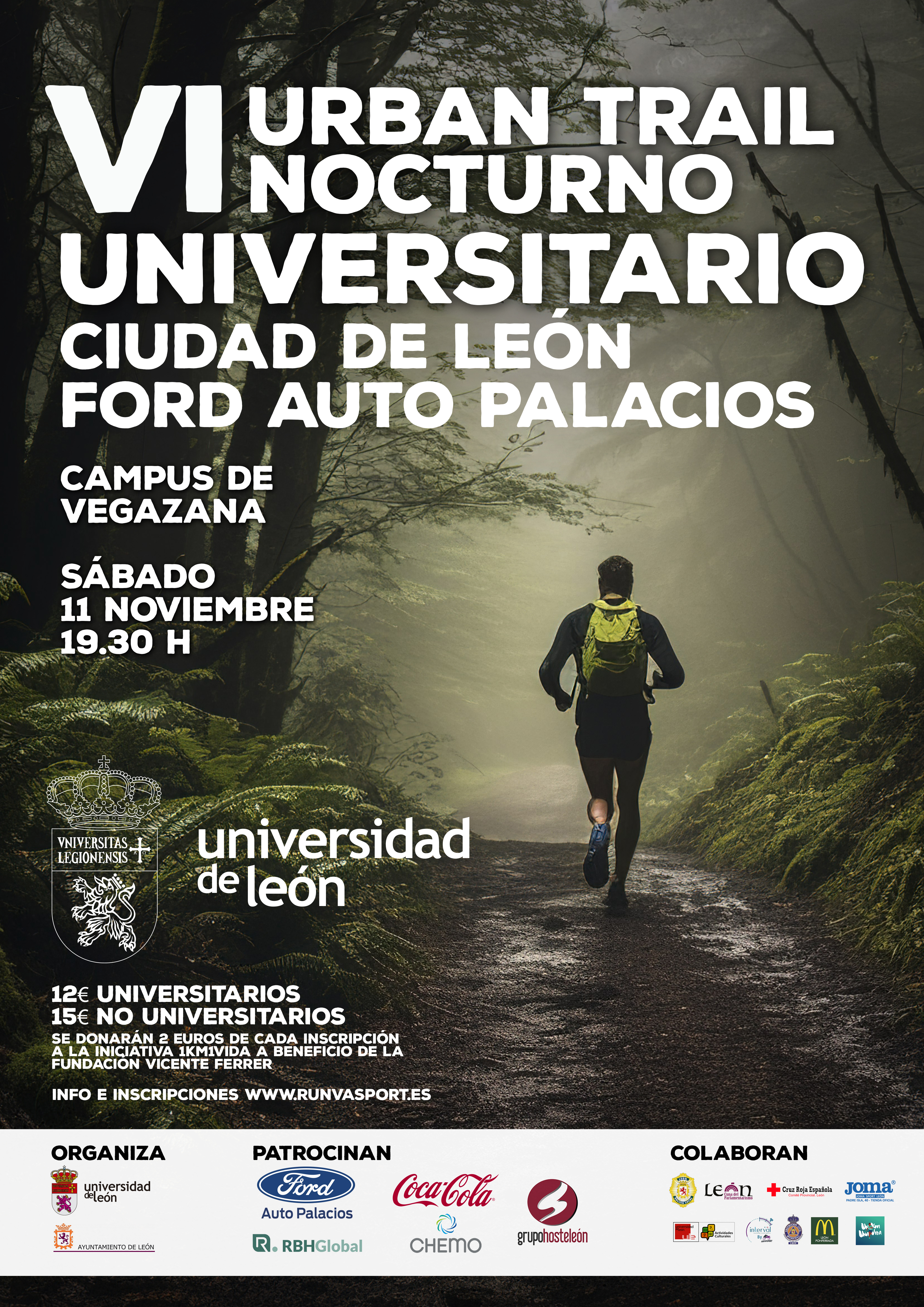VI Urban Trail Nocturno Universitario Ciudad de León Ford Auto Palacios