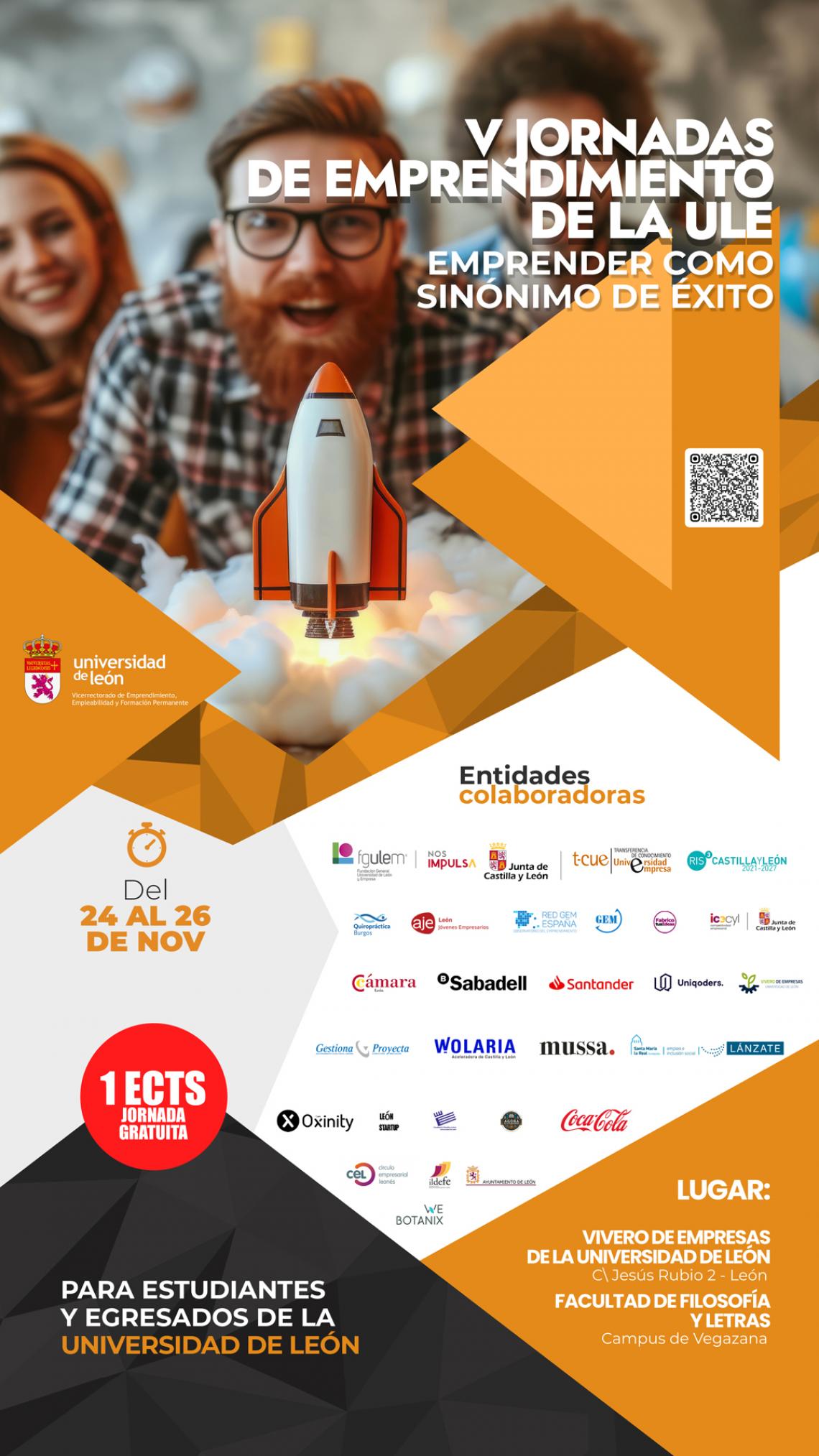 Imagen decorativa de la IV edición de las Jornadas de Emprendimiento de la Universidad de León