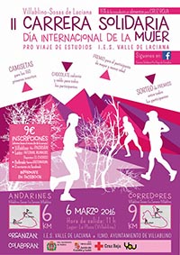 II Carrera Solidaria Día Internacional de la Mujer (pro viaje de estudios I.E.S. Valle de Laciana)