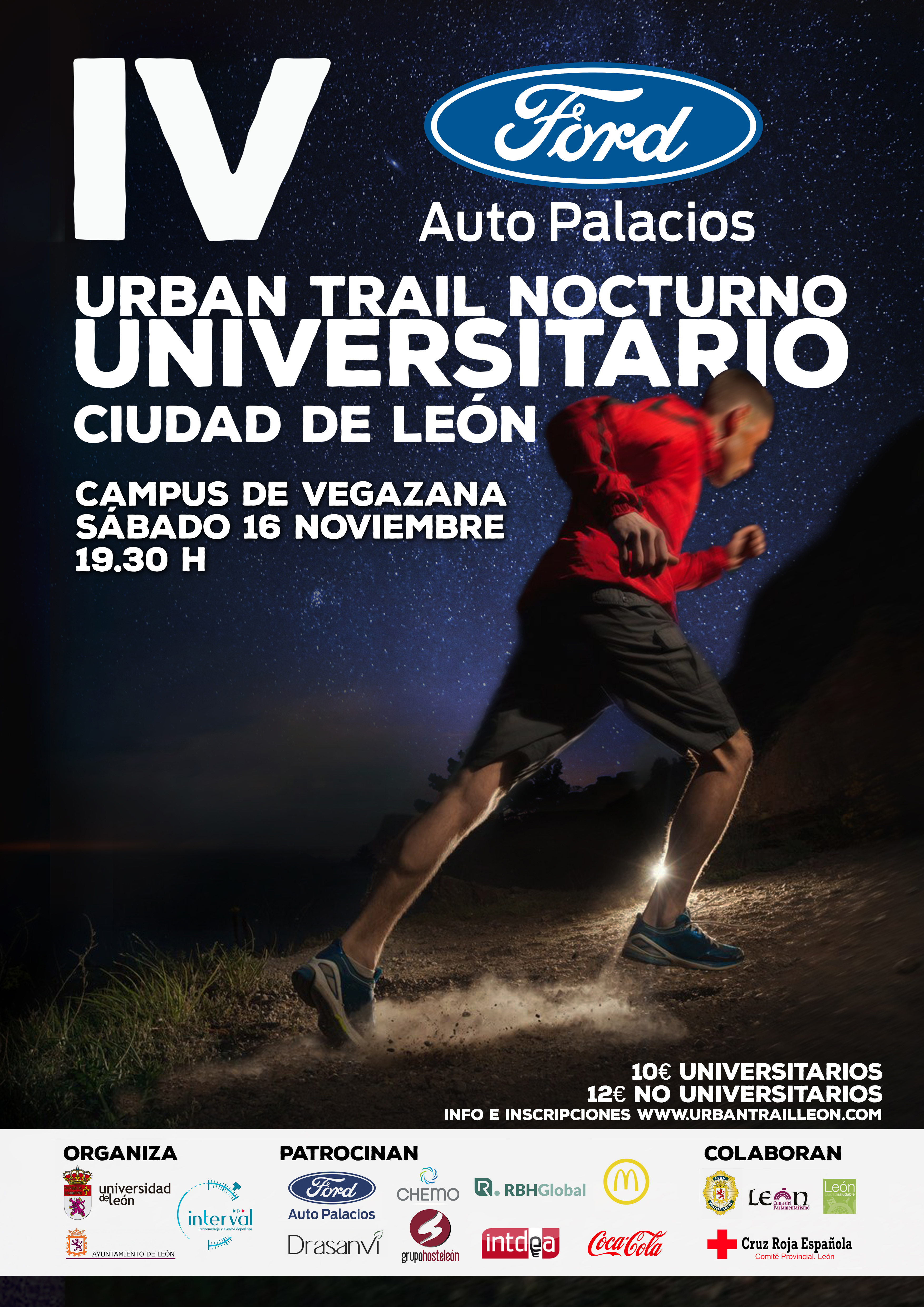 IV Urban Trail Nocturno Universitario Ford Auto Palacios Ciudad de León
