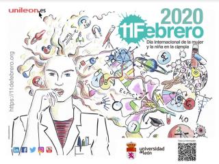 Cartel 11 de febrero. Día Internacional de la mujer y la niña en la ciencia