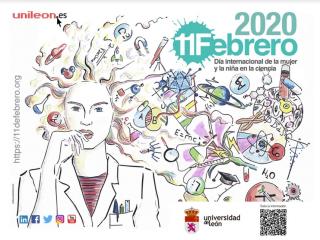 Cartel 11 de febrero. Día Internacional de la mujer y la niña en la ciencia